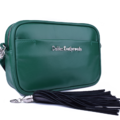 Dublon Emerald женская сумка из натуральной кожи изумрудного цвета через плечо