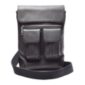 Urbantash Classic Black - сумка через плечо из натуральной кожи черного цвета